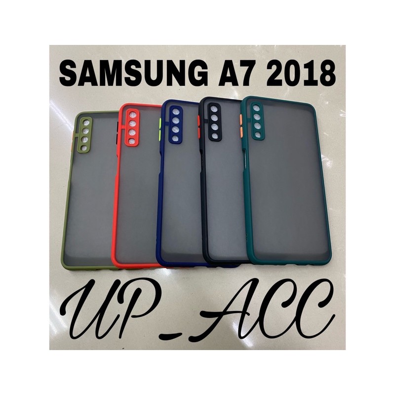 SAMSUNG A7 2018 MY CHOICE Bumper Candy CAMERA Protector FUZE DOVE HARD CASE