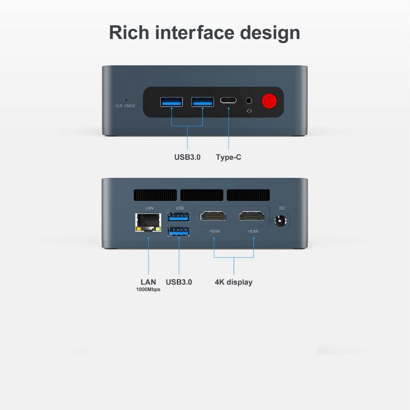 Mini PC Beelink SEi8 Intel i5 8279U 4K Dual HDMI Windows 11