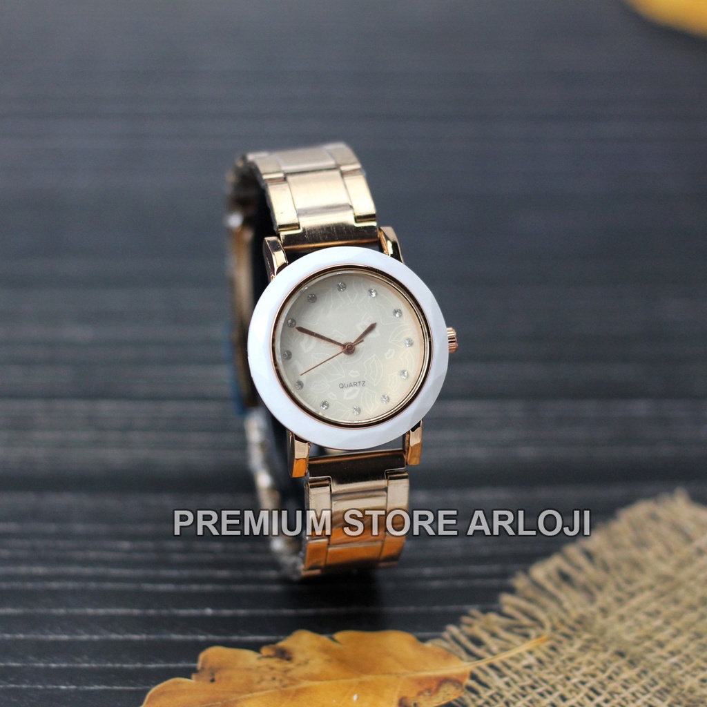 Grosiran Jam Tangan Wanita Psa Z4-3225 Analog Tali Rantai Body Bulat Original Garansi 6 Bulan Free Baterai Cadangan (COD)