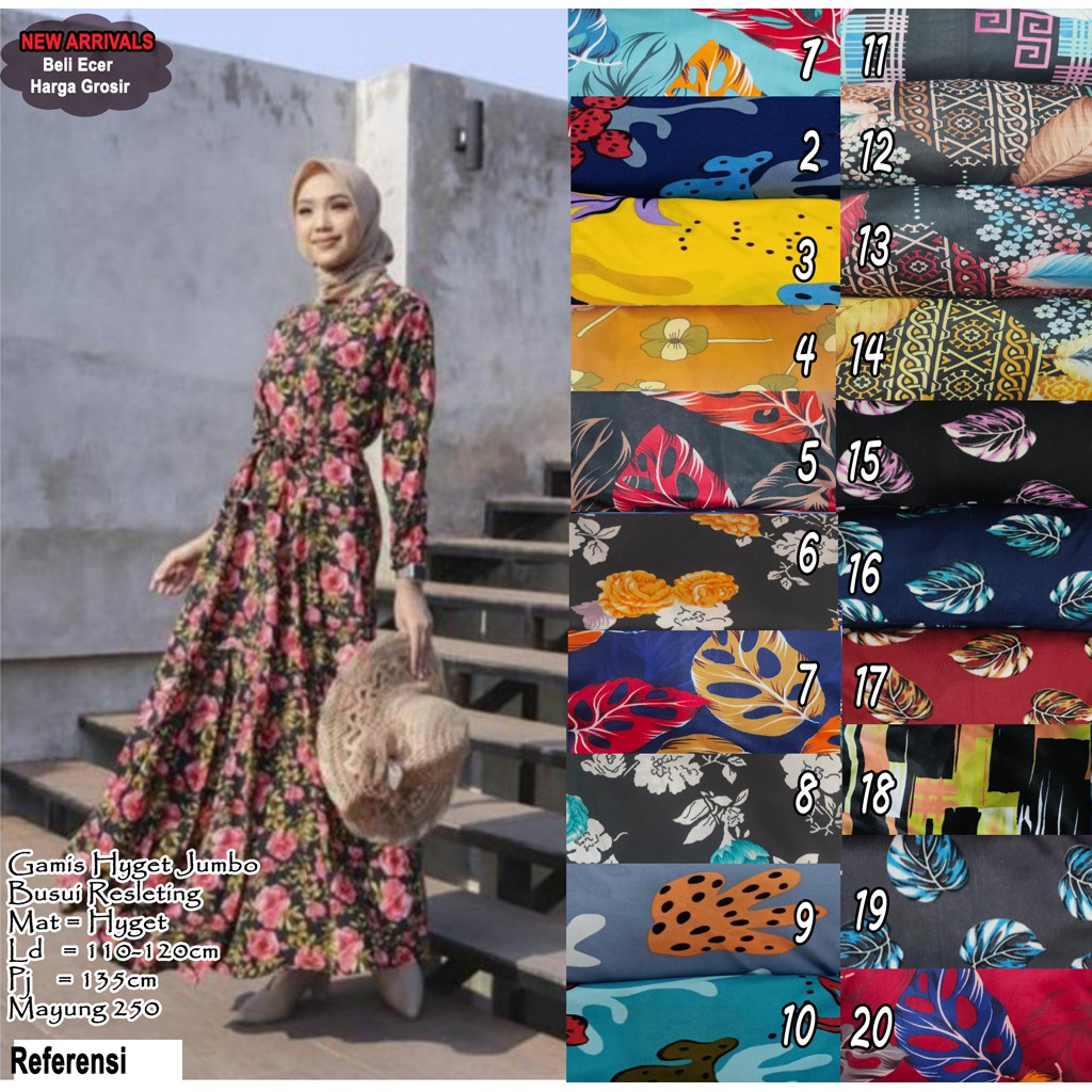 [BEST SELLER] GAMIS HYGET BUSUI Shopee Indonesia