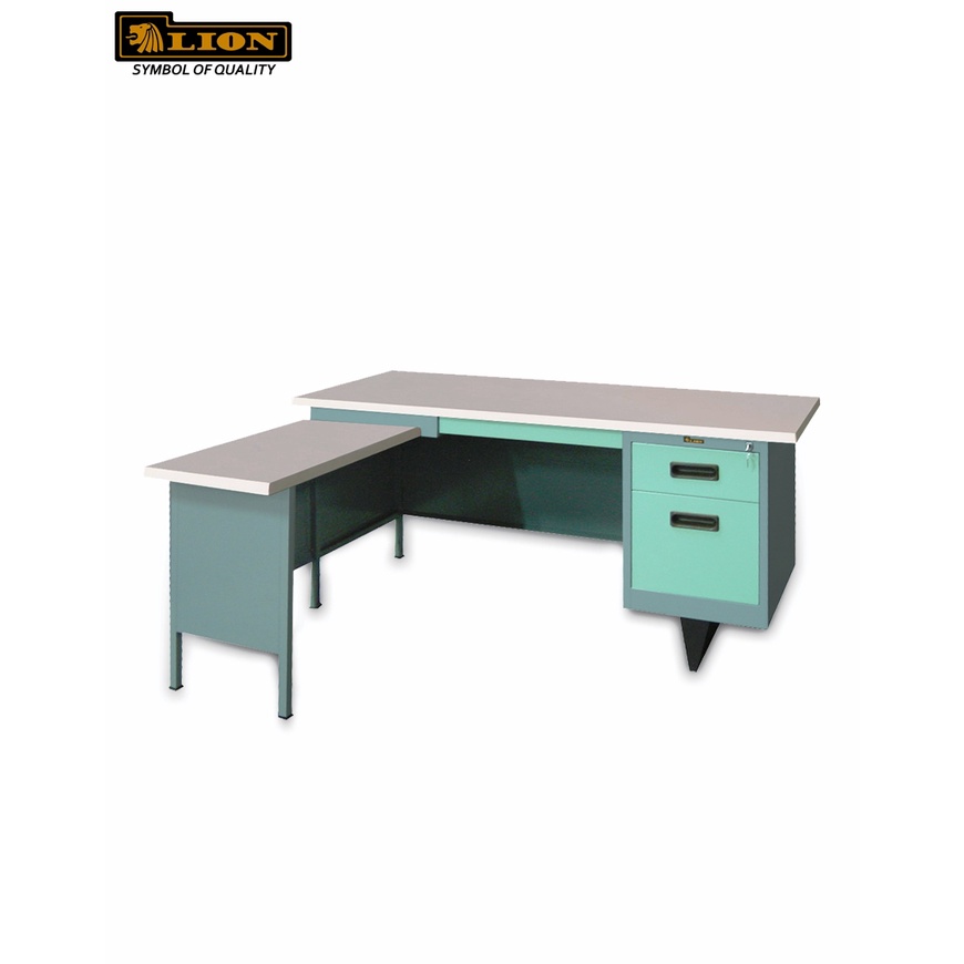 Meja Kantor Besi Lion L-103 AL Meja Kerja/Meja Tulis