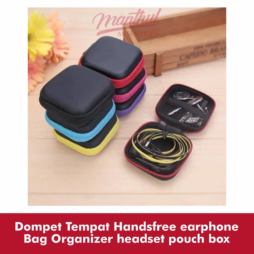 Dompet Tempat Handsfree earphone Bag Organizer headset pouch box