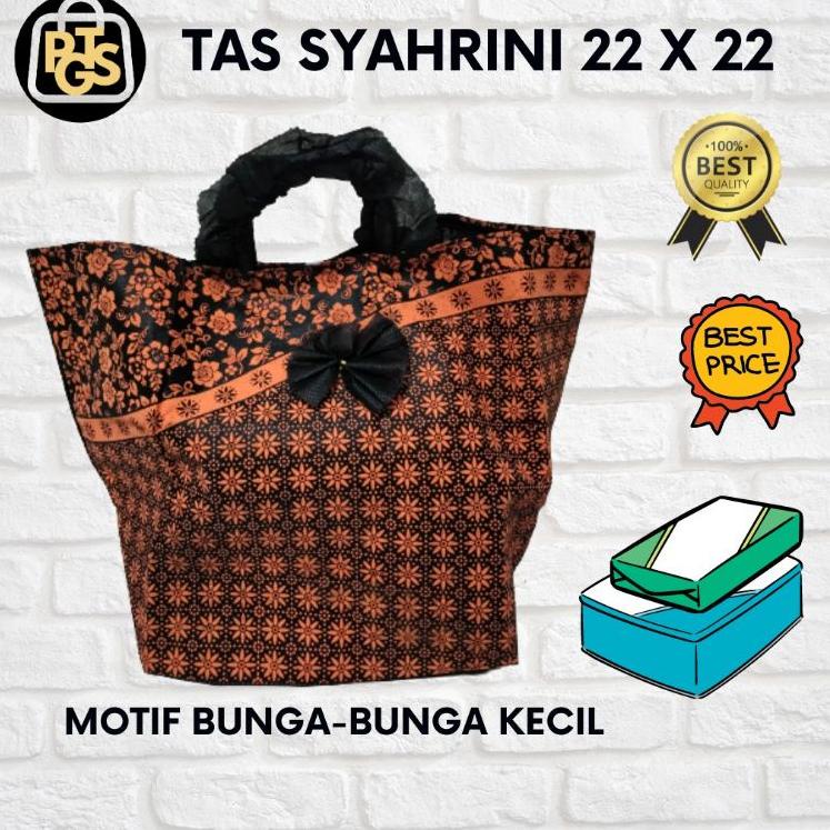 

Hemat Khusus Tas hajatan syahrini kotak nasi 22 x 22 (LUSINAN) motif bunga kecil-kecil tas spunbond berkat syukuran tas hajatan murah