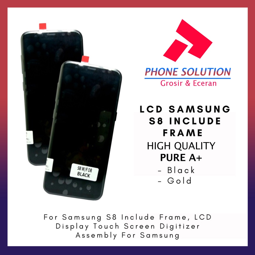 LCD Samsung S8 Include Frame Fullset Touchscreen // Supplier LCD Samsung - Garansi 1 Bulan