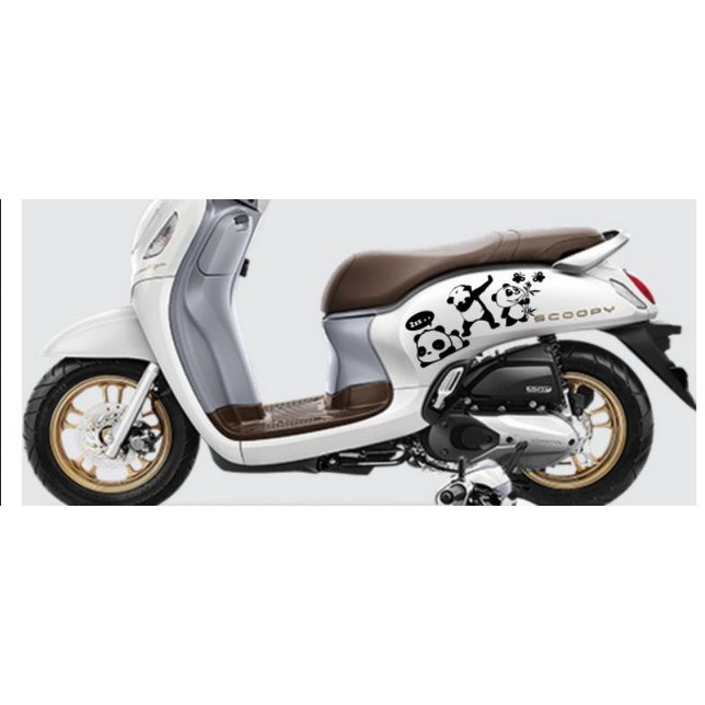 sticker stiker honda scoopy sticker motor Scoopy 2021 sticker model panda sticker body kanan kiri