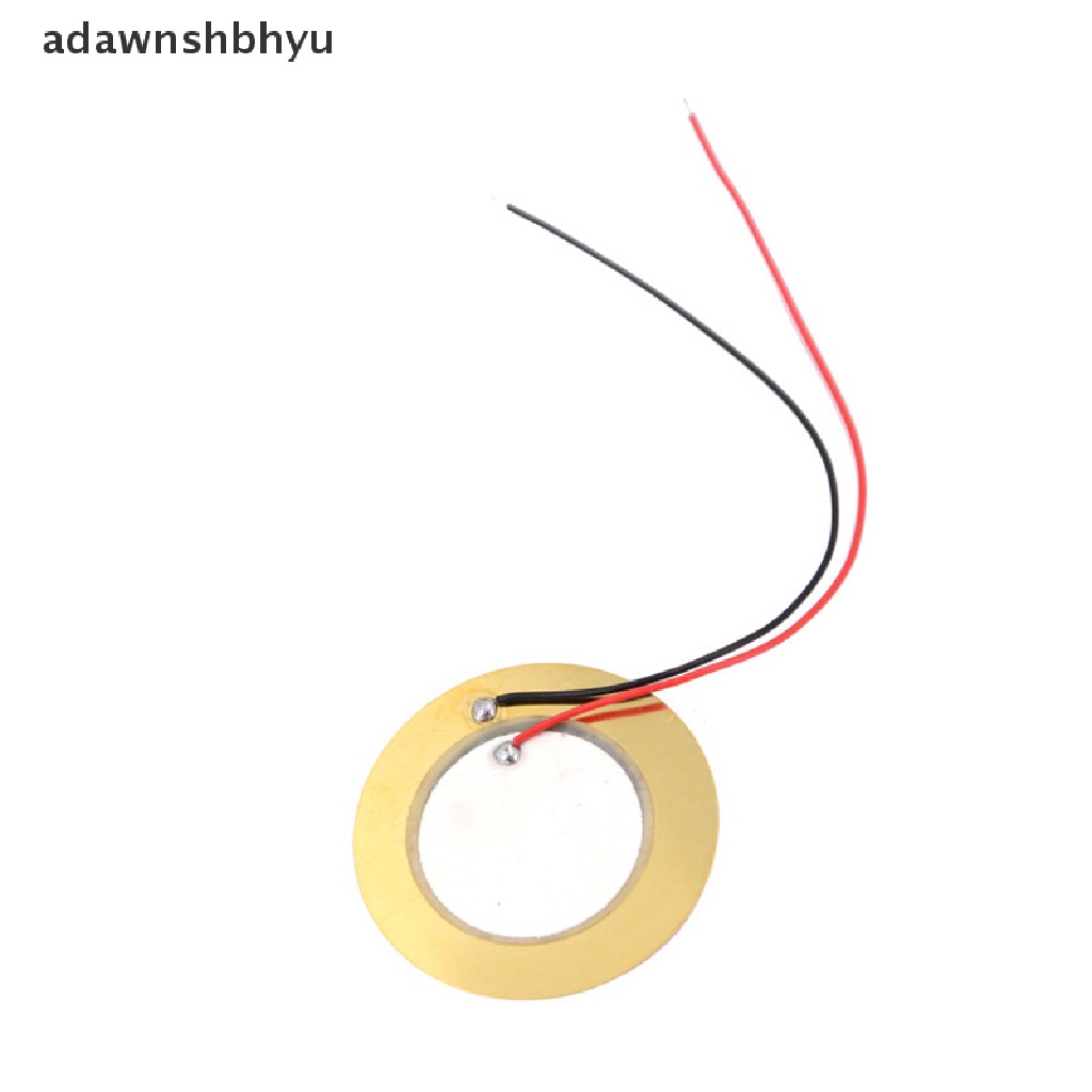 [adawnshbhyu] 10pcs 35mm Piezo Elements buzzer Sounder Sensor Trigger Drum Disc+Kawat Tembaga.