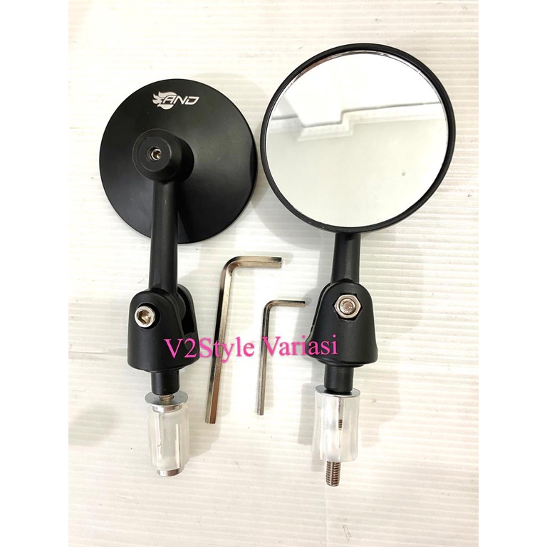 SPION JALU BULAT LIPAT CNC TEKUK Kaca Putih Cembung Scoopy Fino MIO BEAT VARIO AEROX XEON LEXI XRIDE