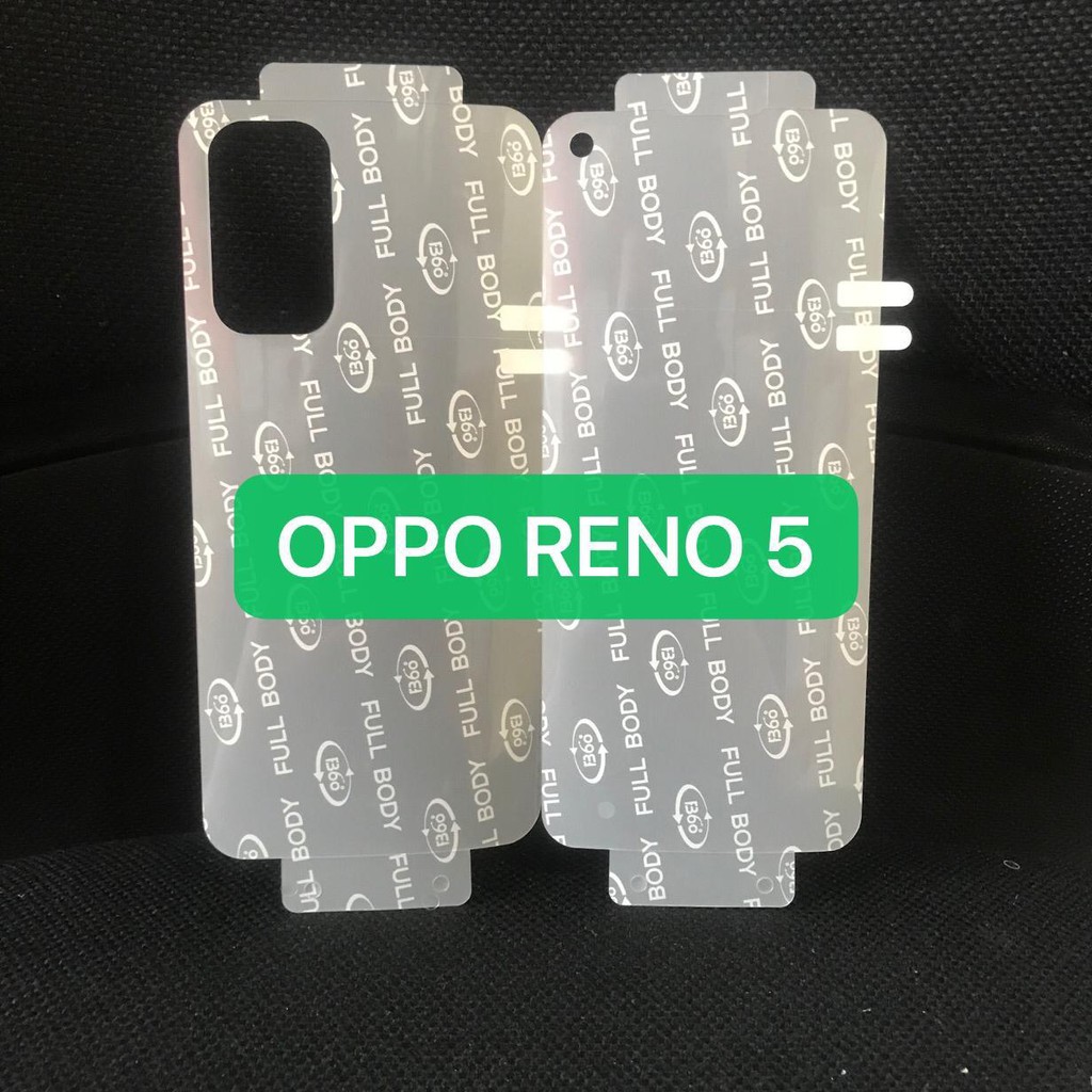 OPPO RENO 5 ANTI GORES HYDROGEL DEPAN BELAKANG FRONT AND BACK FULL BODY