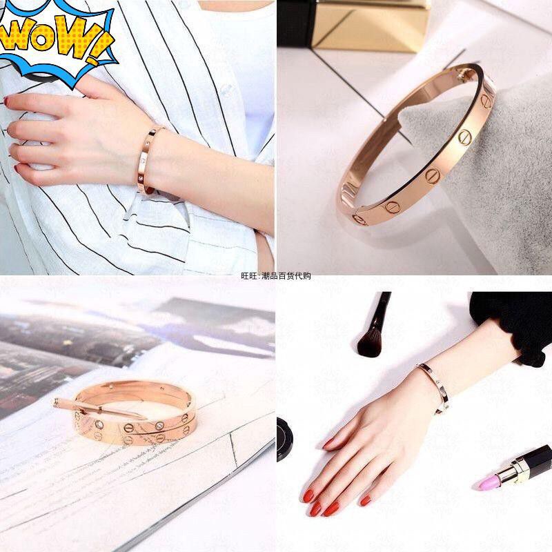 GELANG WANITA TERLARIS ROSE GOLD DAN SILVER COD