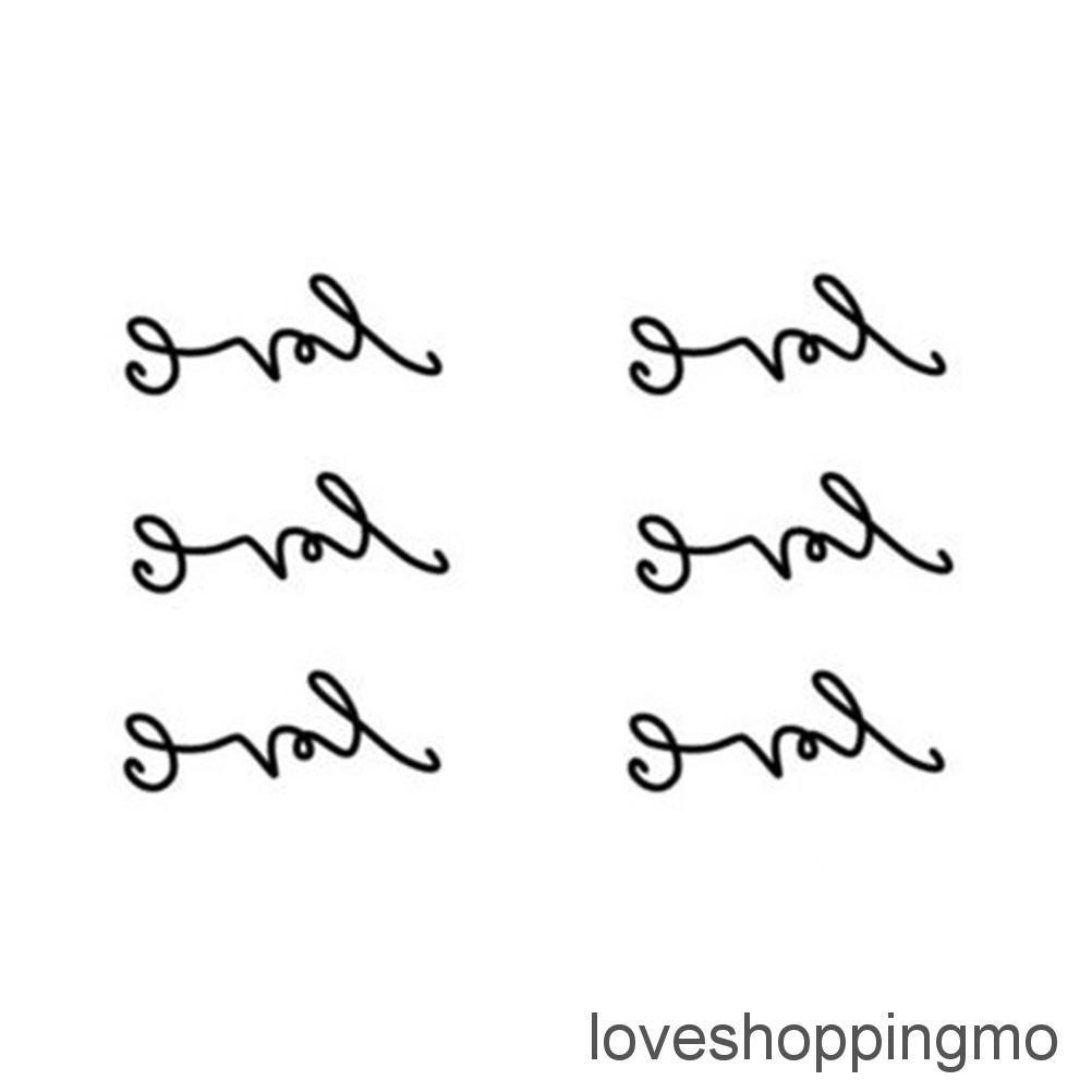  Stiker  Tato  Sementara Motif Tulisan  Love Anti Air Shopee 