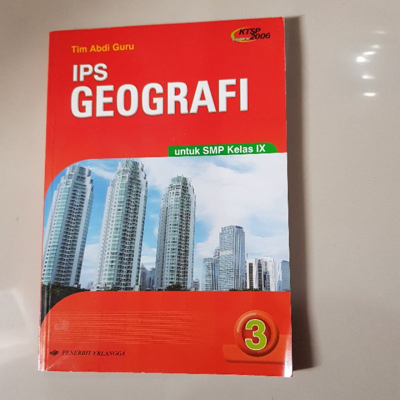 [BEKAS] Buku Paket IPS GEOGRAFI Kelas 9 KTSP 2006