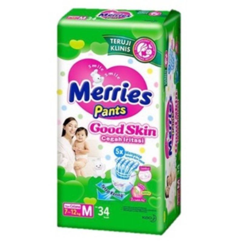 Merries Good Skin M34/merries/pampers/diapers