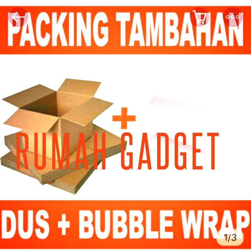 

PAKING TAMBAHAN EXTRA TERMASUK BUBLE WARP DAN KARDUS BUBBLE PACKING TEBAL