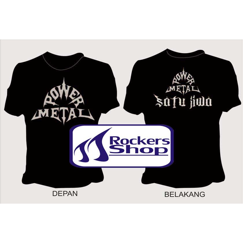 KAOS POWER METAL SATU JIWA LOGO