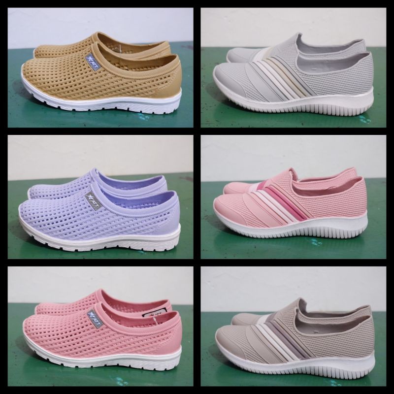 Sepatu slip on wanita pro att lentur dan nyaman dipakai