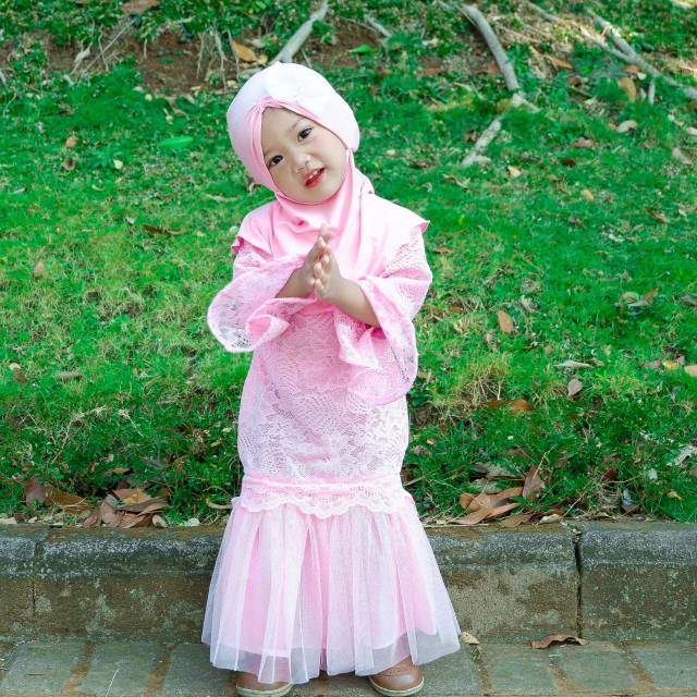 Ethnickidswear Gamis Duyung Mix Tulle Gamis Anak Baju Lebaran Anak Shopee Indonesia