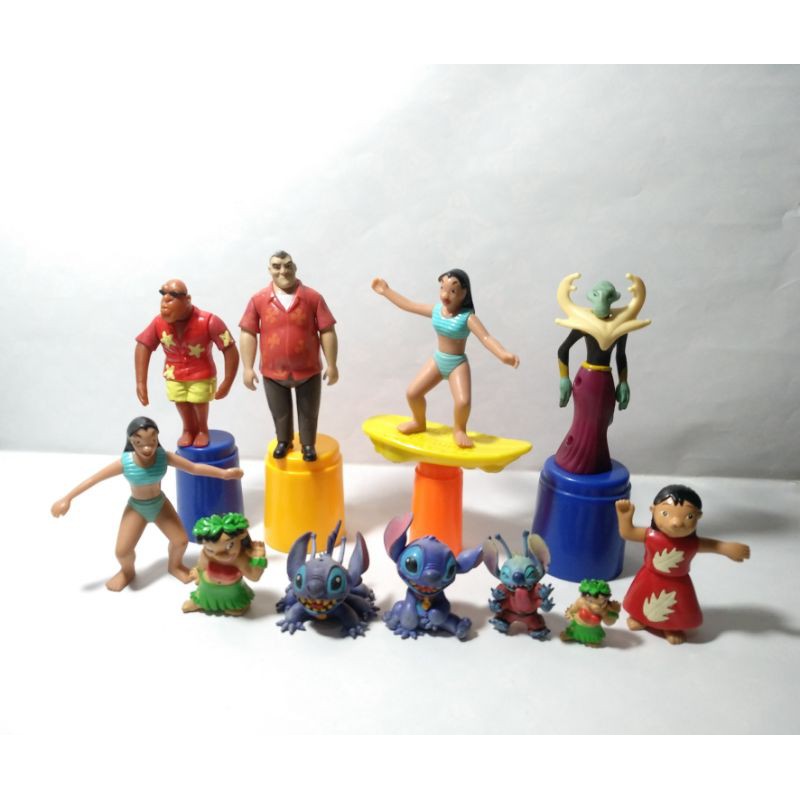 Lilo Stitch Mcd Happy Meal Mcdonalds Mix Mainan Hawaii Bali Beach Toys Surfing Alien Disney Jadul