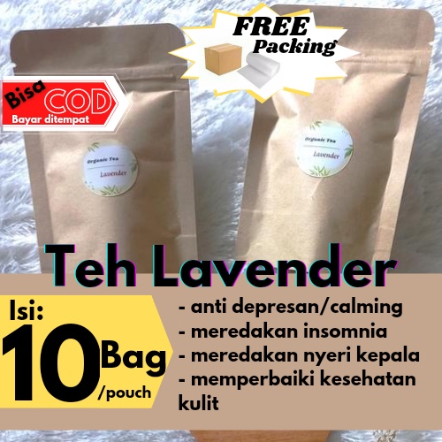 

10 Tea Bag Teh Celup Lavender Siap Seduh Minuman Herbal Tea