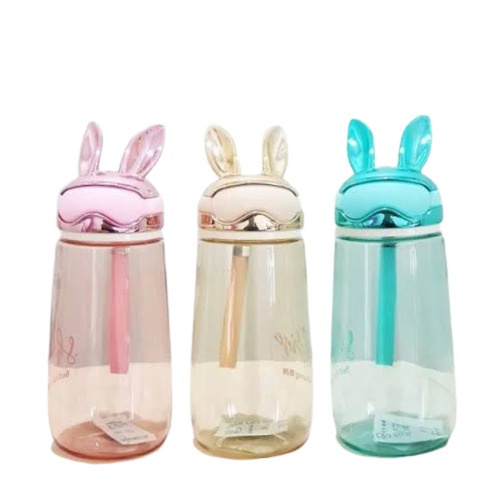 Botol Minum Anak Botol Minum Tutup Kelinci Botol Karakter 600ML SNI BPA Free