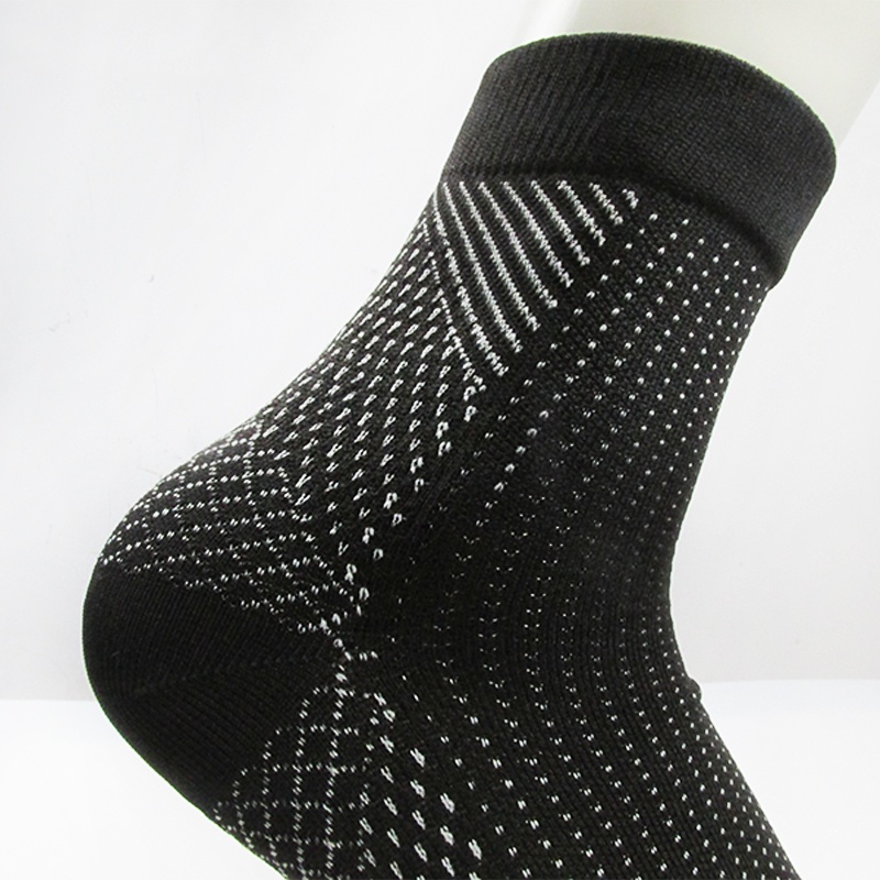 [TOSERBA_EMAK] - Kaos Kaki Anti Fatigue Compression Socks Size L/XL - D-A11309 - Black