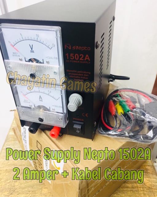 Power Supply HP / Ponsel Type PS-1502A 2 Amper ( Manual - Analog )