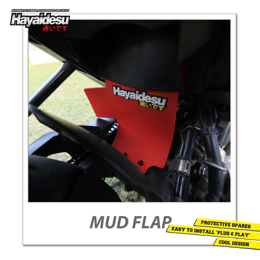 

Hayaidesu Vixion Mudflap Penahan Lumpur Kepet Motor