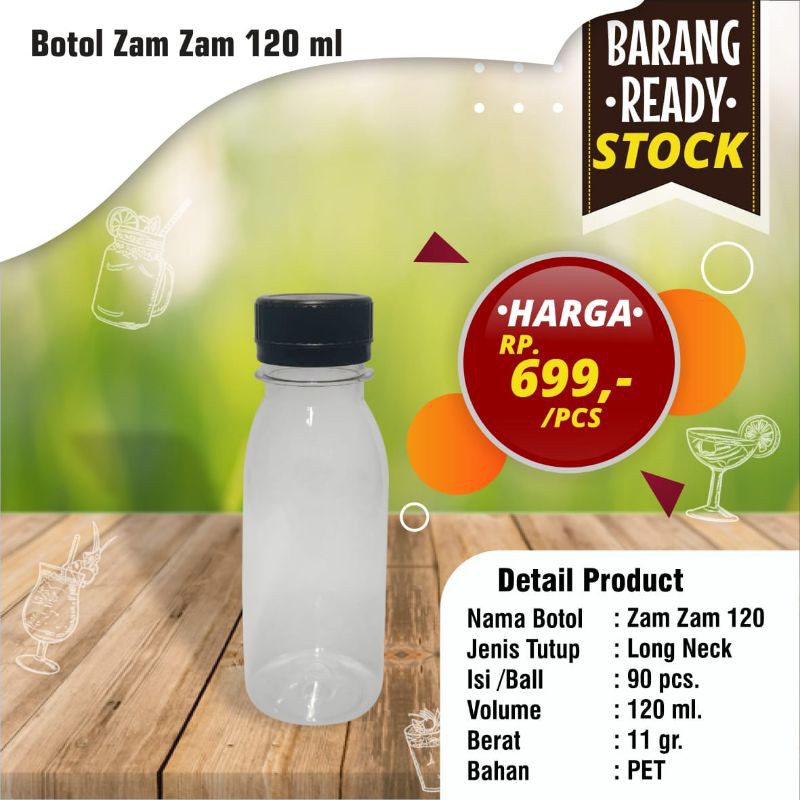 

Botol zam-zam 120ml serbaguna