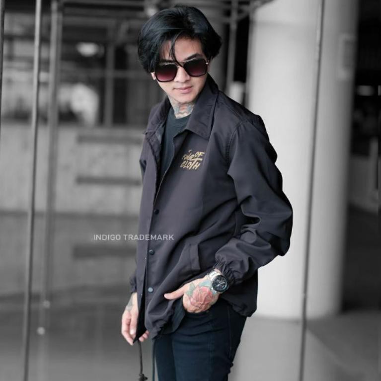 [KODE X6278] JAKET WINDBREAKER INDIGO KING OF CLOTH - COACH PARASIT JAPAN SIMPLE PRIA WANITA CASUAL