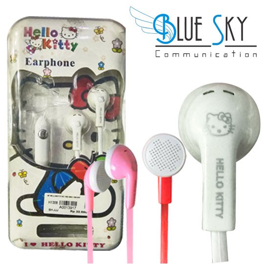 HEADSET EARPHONE HELLOKITTY KT-182 PLUS MIC PLUS ON/OFF