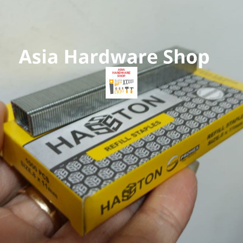 

PROHEX Refill Isi Staples Stapler Gun Tembak Jok Refill 8mm Ukuran 4 - 14 mm 1000 pcs HASSTON