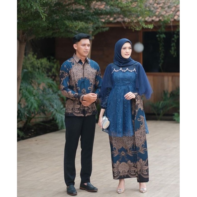 SET COUPLE LUNA TUNIK NAVY