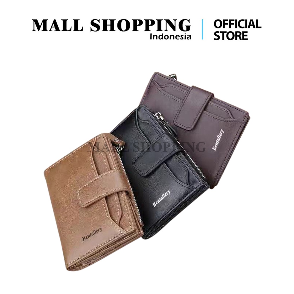 (COD) DOMPET PRIA IMPORT MATERIAL PU DOMPET PENDEK DOMPET LIPAT MALL SHOPPING