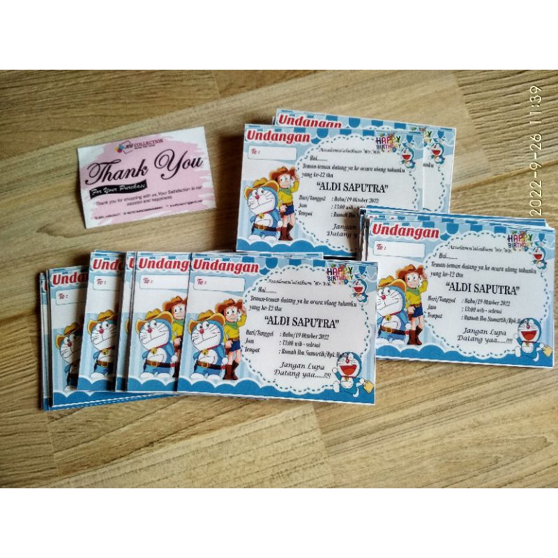 undangan ultah anak free desain