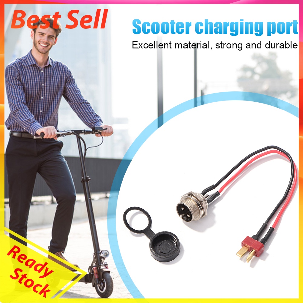 Electric Scooter Parts Power Charger T-head Charging Port for KUGOO M4 PRO