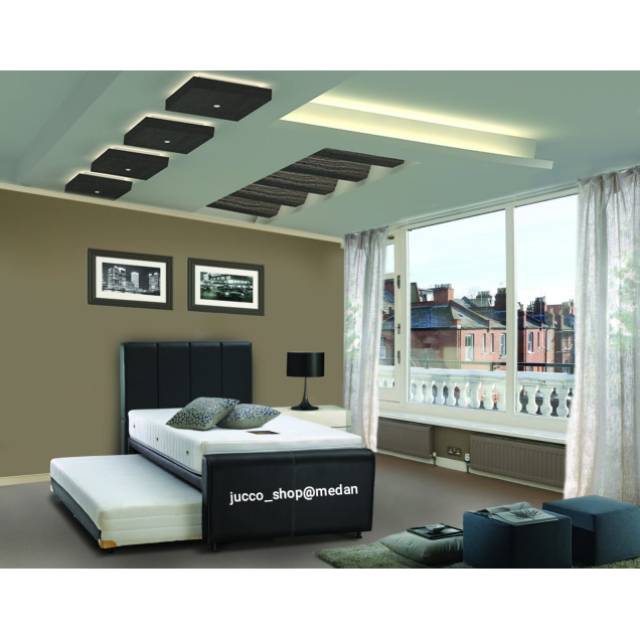 Springbed Latex Airland 202 Luxury - Bed Dorong Fullset ORI Latex uk120x200 - Medan - Jucco