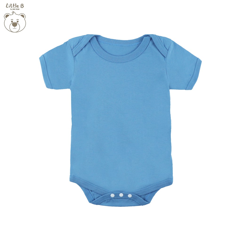 Little B By MacBear Jumper Bayi Unisex Basic Collection Little Aldo Newborn - 12 bulan-Dusty Blue