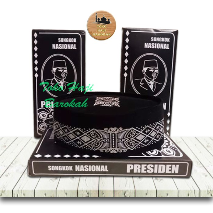 Peci Songkok Kopiah Nasional Exclusive Batik Silver Aceh