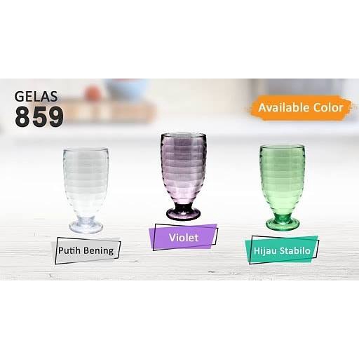 Gelas Goblet Ulir 859 ( 350 ml ) - Golden Dragon