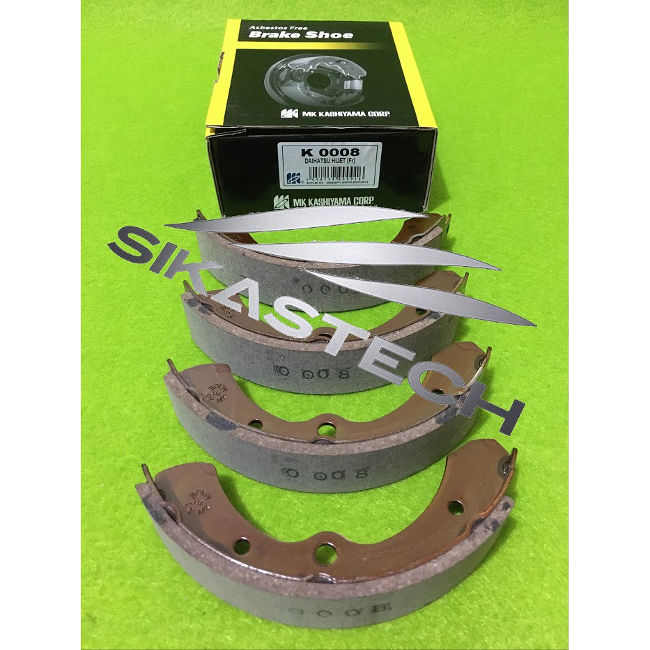 SET FRONT BRAKE SHOE KIT / KAMPAS REM TROMOL SEPATU DEPAN SEPASANG KANAN & KIRI DAIHATSU S70 S75 HIJ