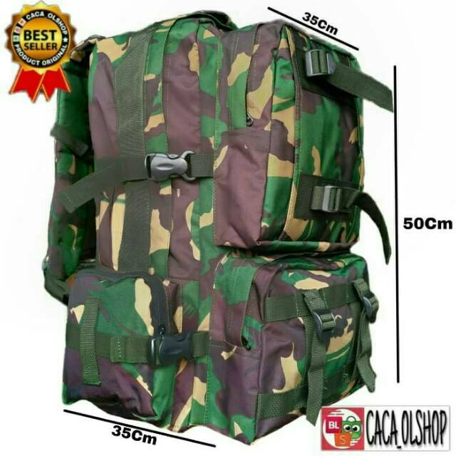 Tas/Ransel Loreng TNI/ABRI Model Lebanon Besar Standar TNI