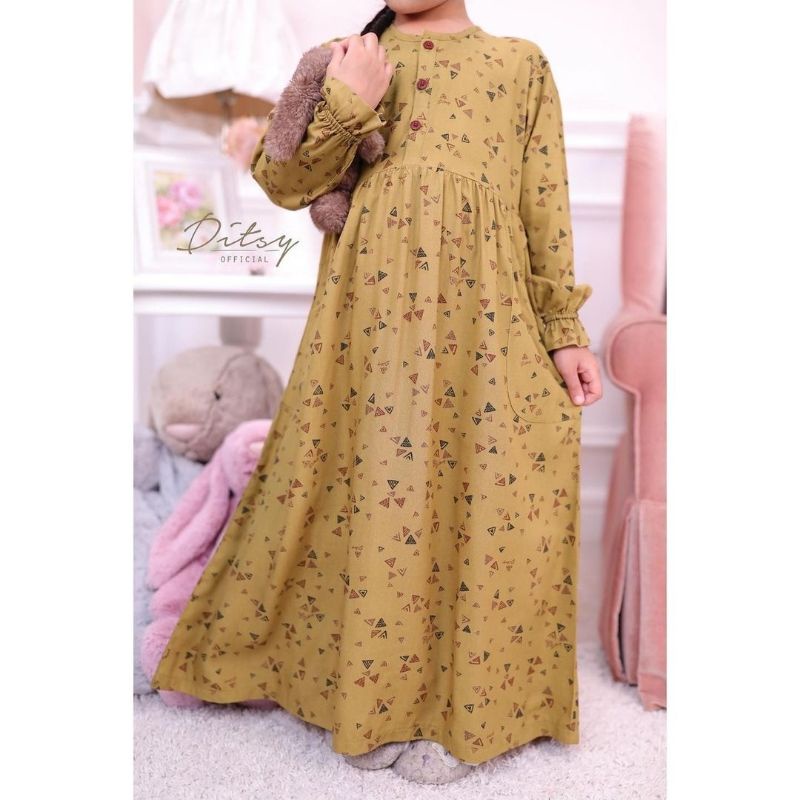 Ditsy Maret Little Mavis Greenish 7