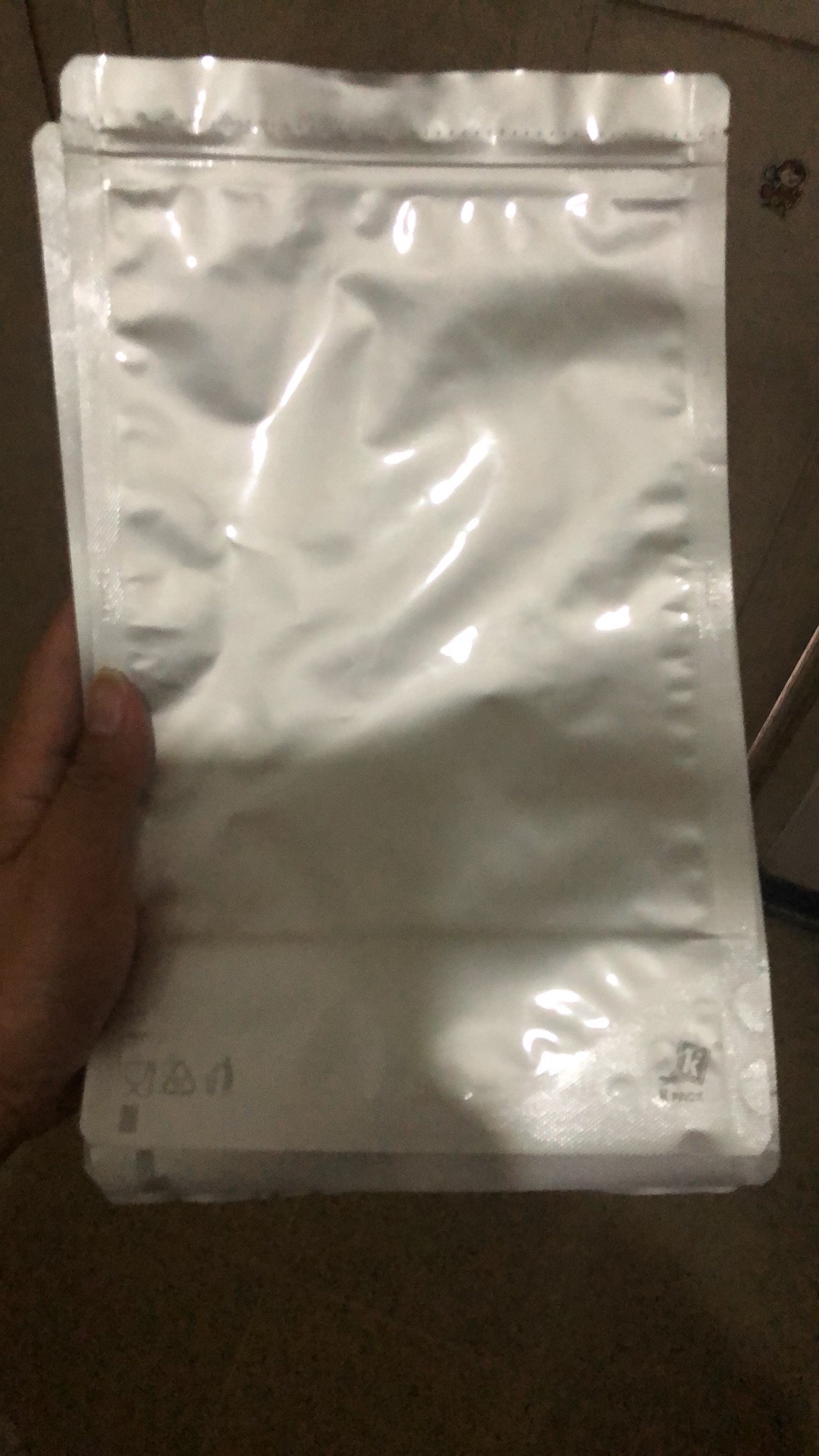 Plastik Standing Pouch Full  Foil Silver Klip Zipper 1000 Gram