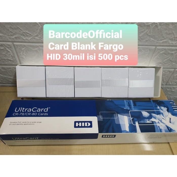 

RFID | Kartu PVC Blank Id Card Ultracard HID Noco CR 80 isi 500 pcs Baru Berkualitas