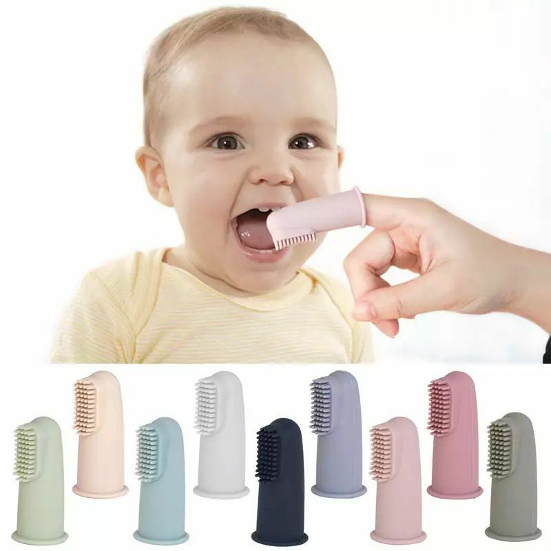 Premium Silicone Finger Toothbrush with Case sikat gigi dan lidah bayi Training Toothbrush Sikat Gigi Bayi / Anak Silicone Bulu Halus  sikat gigi lidah bayi silikon toothbrush anak balita wadah Tooth Brush Sikat gigi sikat lidah