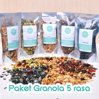 

Jual Paket Granola 5 Rasa 5 X 100 Gram