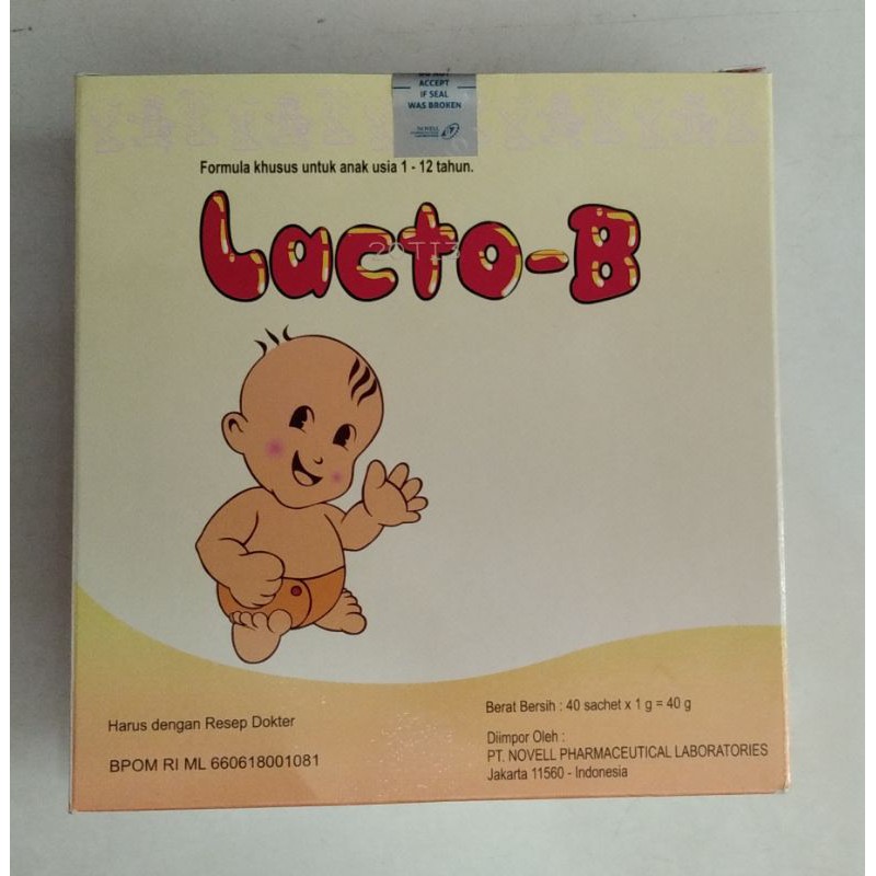 Lacto-B Sachet 1gr - Suplemen Probiotik Untuk Mengatasi Diare Pada Anak