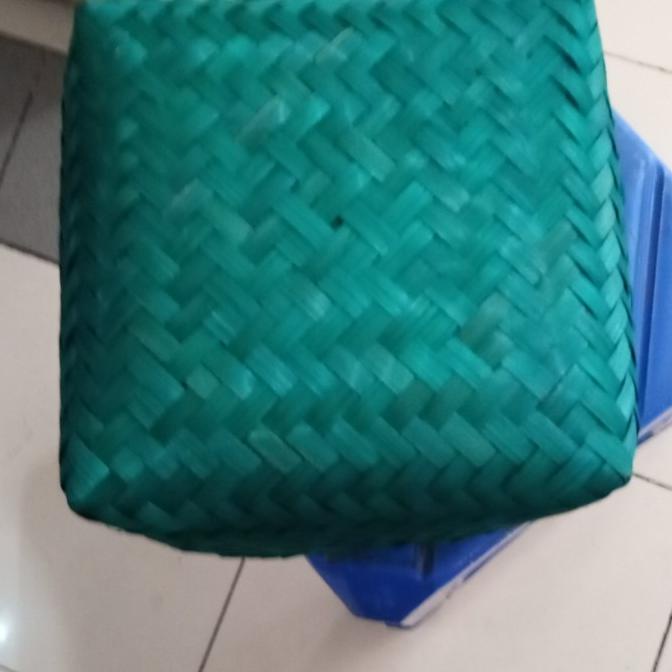 

BISA COD Sokase / Hampers / besek warna hijau 25 bambu 25x25cm PROMO