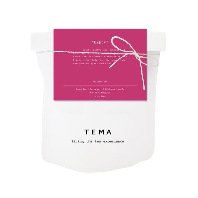 

[COD] TEMA Tea Large Pouch - Wellness Tea - Happy / Green Strawberry - 70gr [COD]