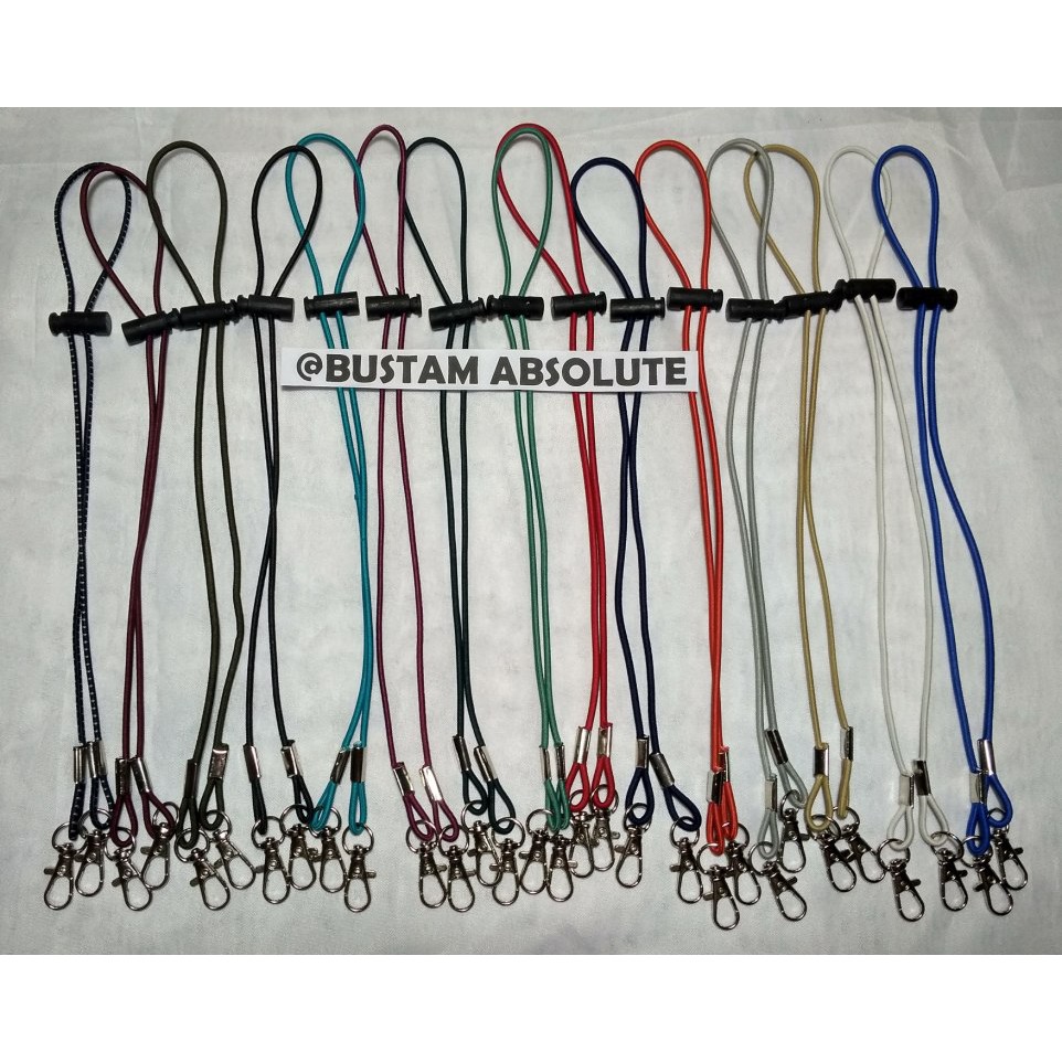 Strap tali kalung lanyard konektor masker bahan tali kur elastis