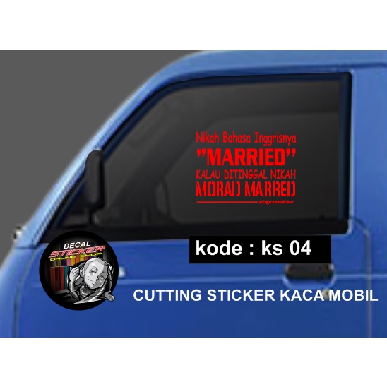 stiker kaca mobil pick up